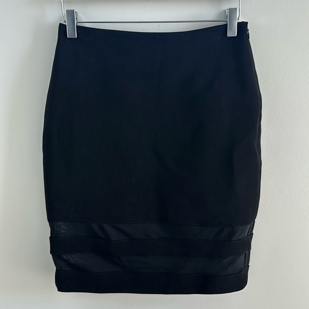 Cameo The Label black mesh pencil skirt